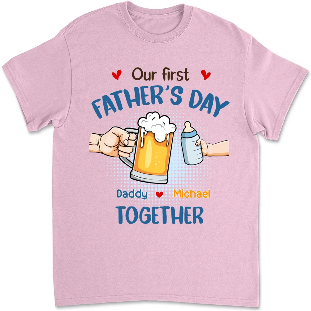 Our First Father Day Cheer - Personalized Custom Shirt - Image 7