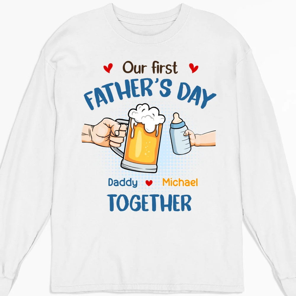 Our First Father Day Cheer - Personalized Custom Shirt - Image 8