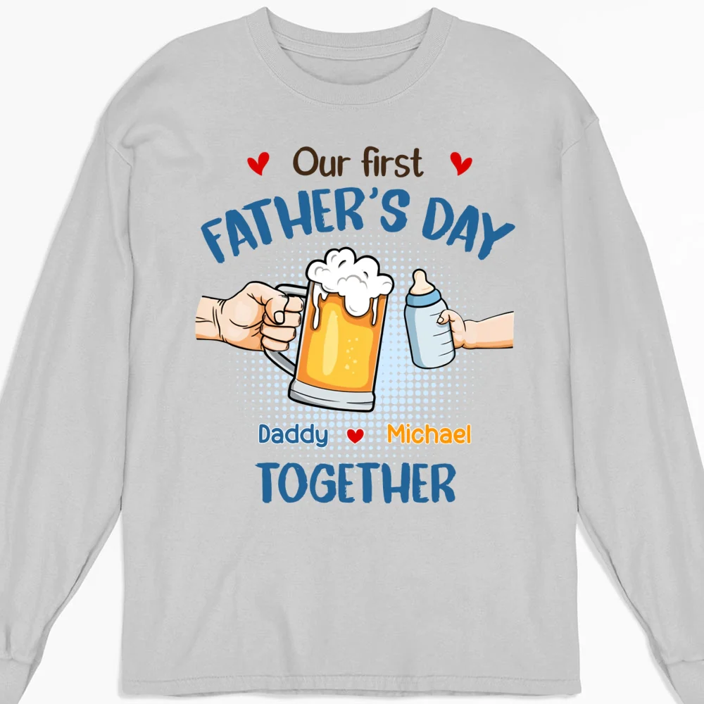 Our First Father Day Cheer - Personalized Custom Shirt - Image 9