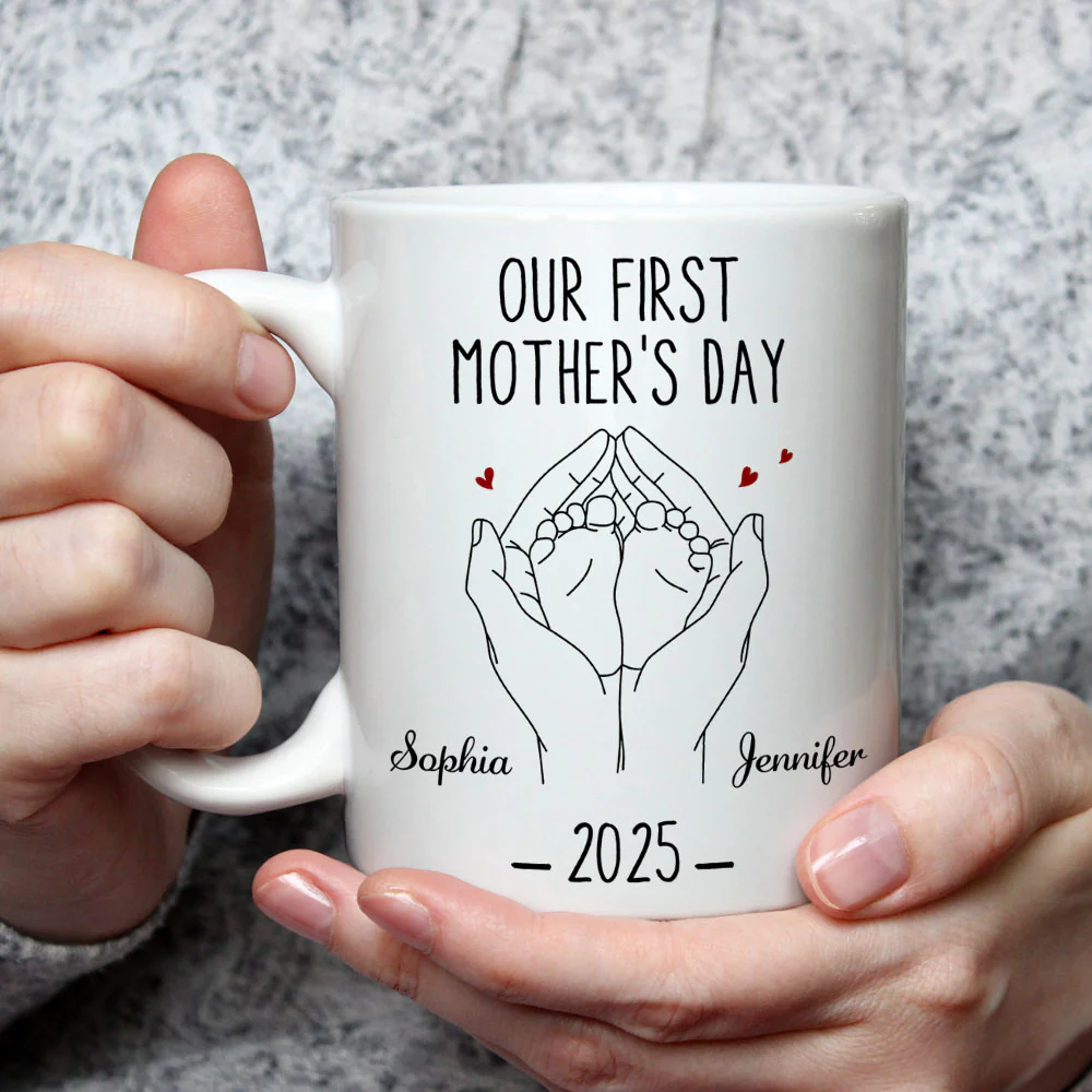 Our First Mother Day - Personalized Custom Coffee Mug - Image 3