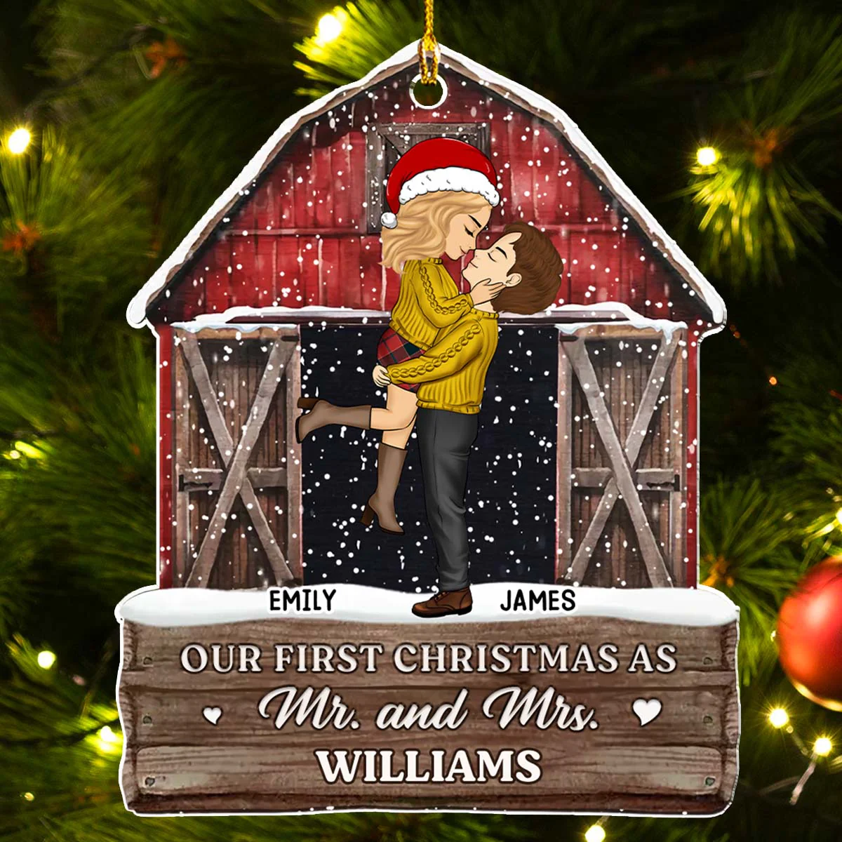 Our First Our Last - Personalized Custom Acrylic Ornament