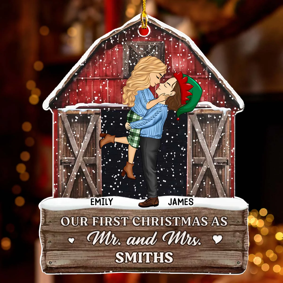 Our First Our Last - Personalized Custom Acrylic Ornament - Image 5