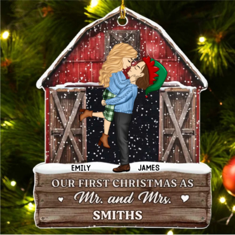 Our First Our Last - Personalized Custom Acrylic Ornament - Image 6