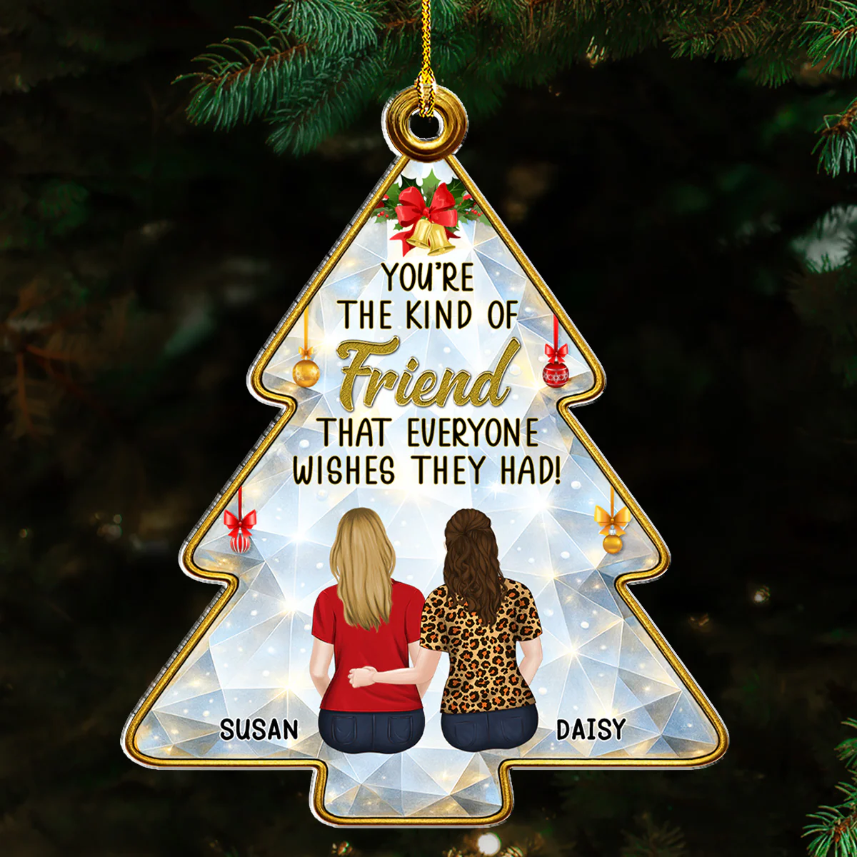 Our Friendship Story - Personalized Custom Acrylic Ornament - Image 2