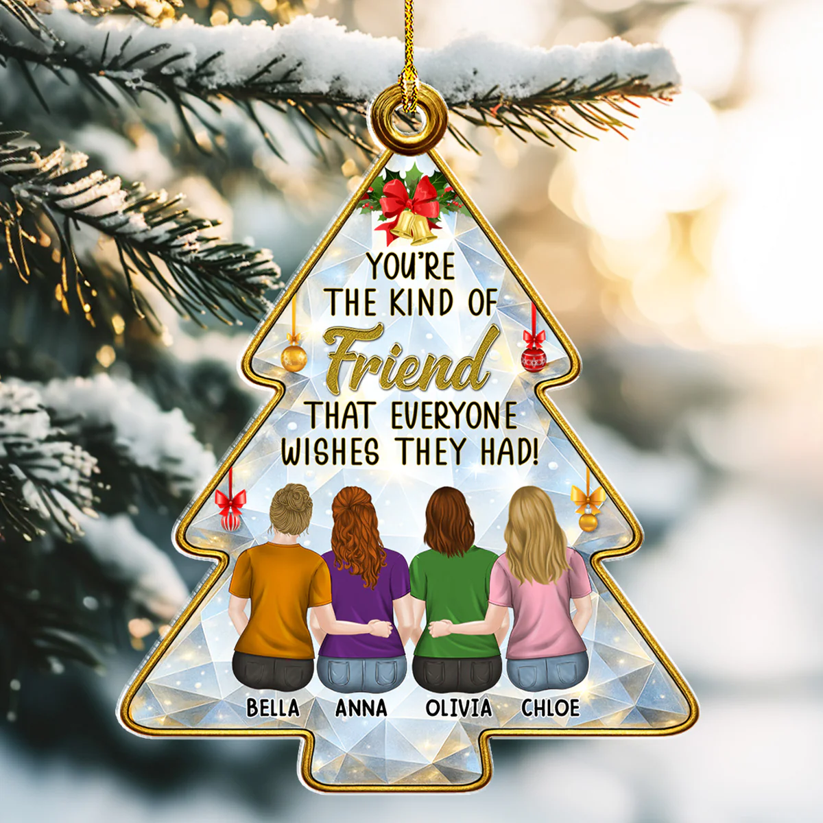 Our Friendship Story - Personalized Custom Acrylic Ornament - Image 3