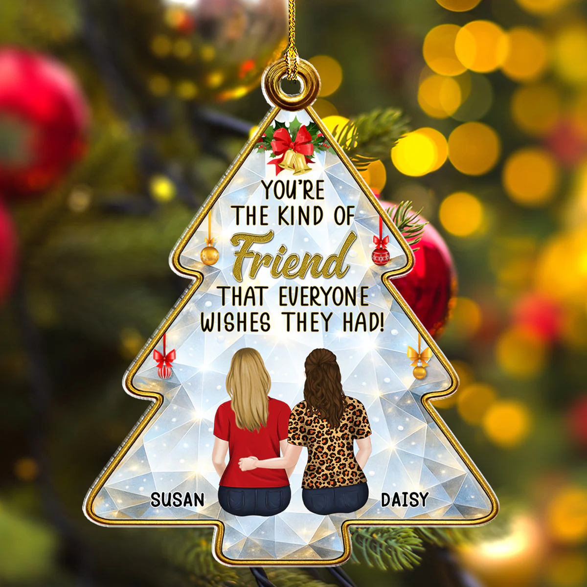 Our Friendship Story - Personalized Custom Acrylic Ornament - Image 4