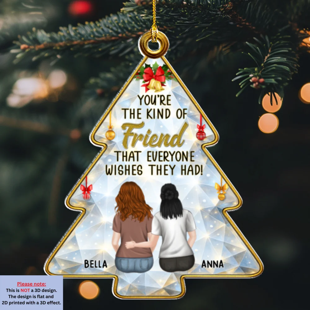 Our Friendship Story - Personalized Custom Acrylic Ornament - Image 6