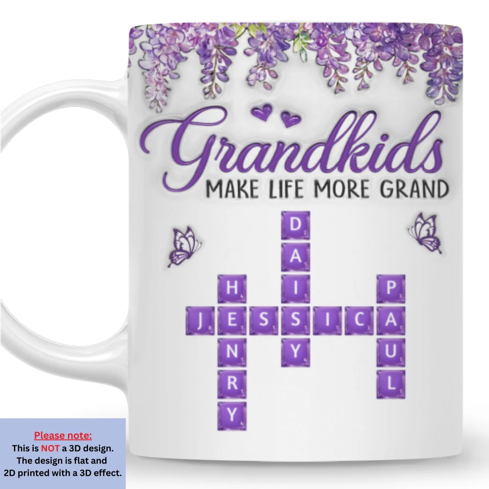 Our Grandma - Personalized Custom 3D Inflated Effect Mug - Image 7