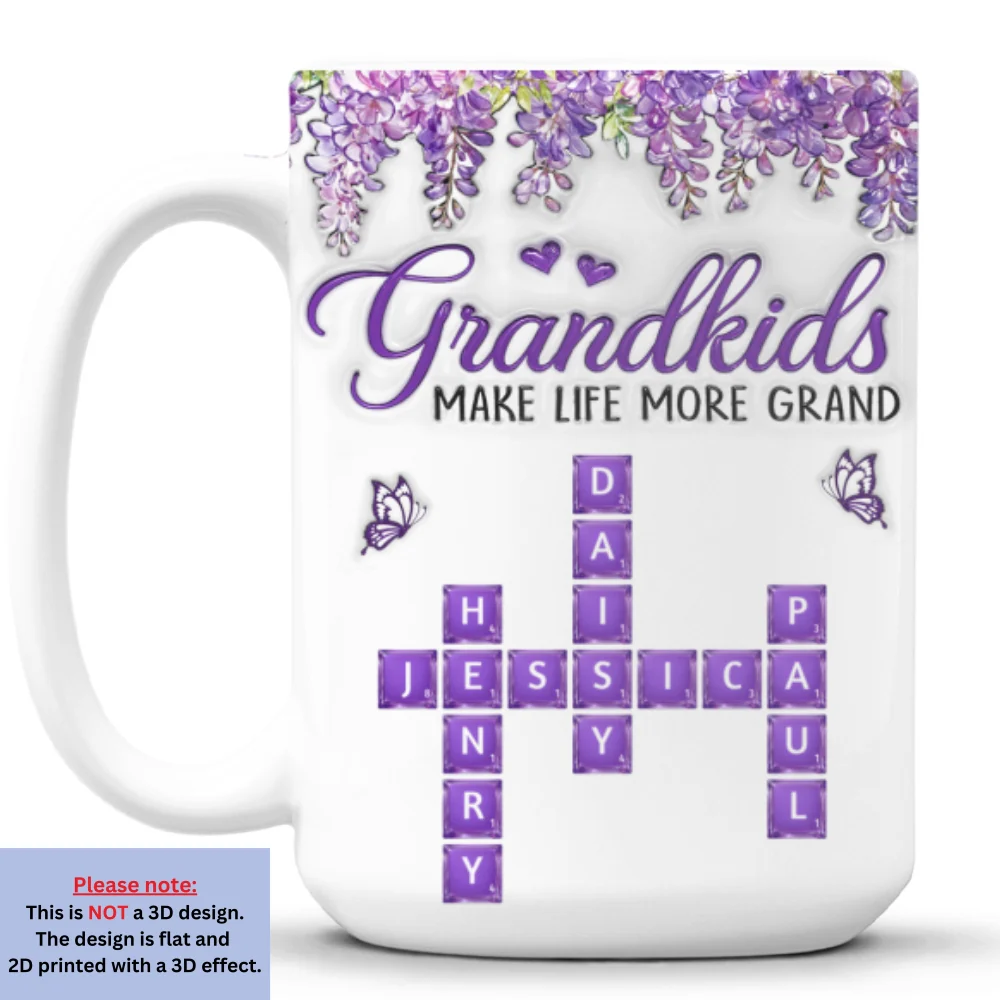 Our Grandma - Personalized Custom 3D Inflated Effect Mug - Image 8