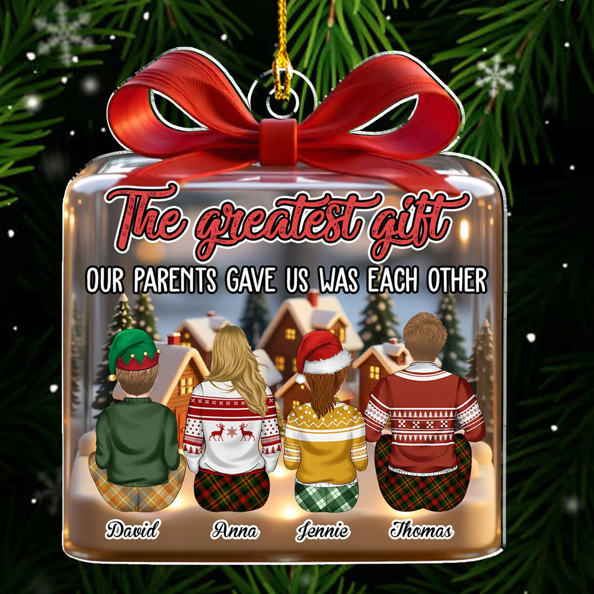 Our Greatest Gift - Personalized Custom Acrylic Ornament