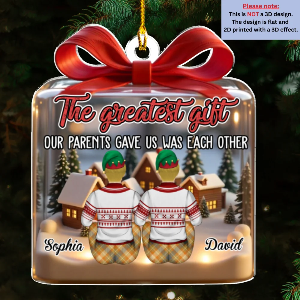 Our Greatest Gift - Personalized Custom Acrylic Ornament - Image 6