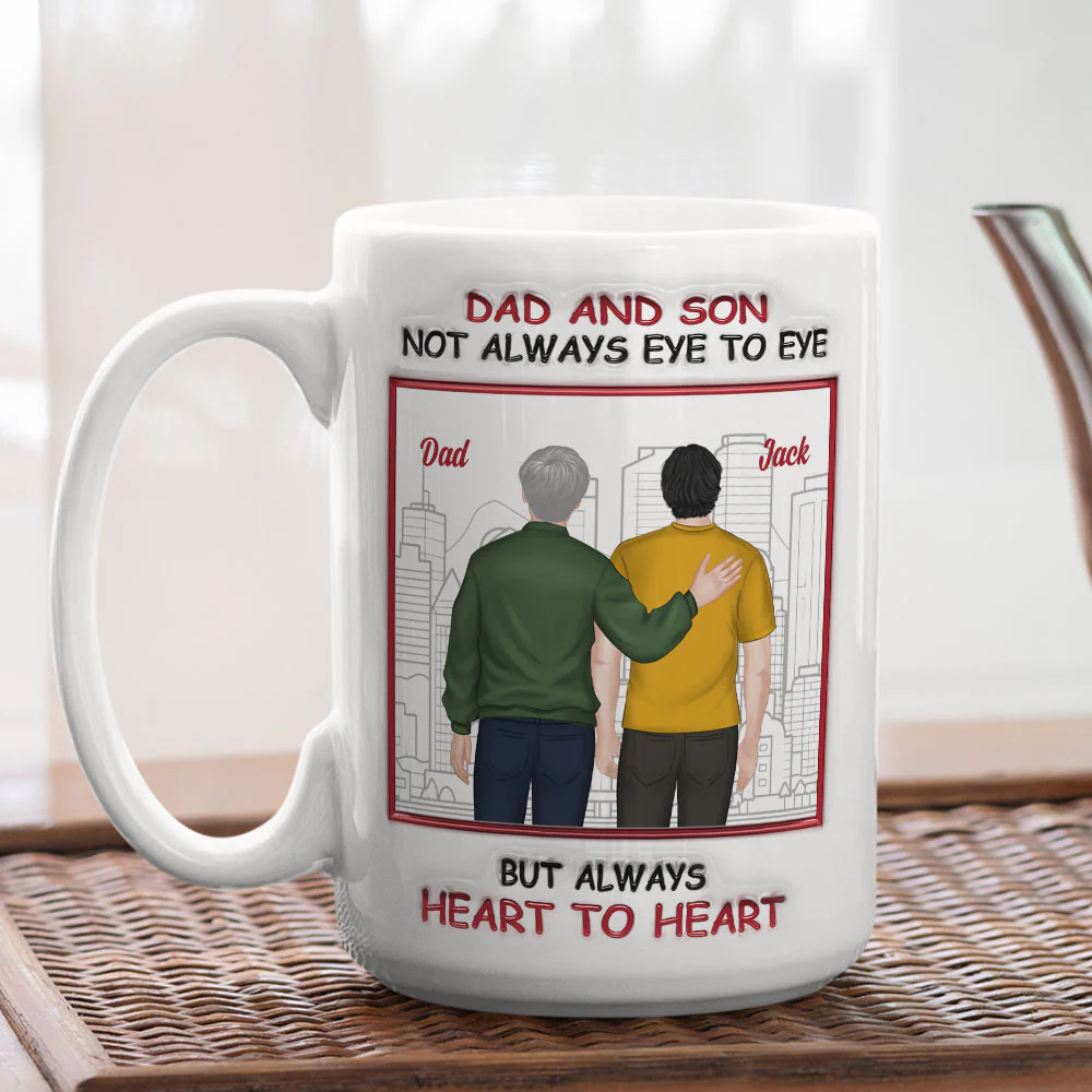 Our Hearts Beat In Harmony - Personalized Custom 3D Inflated Effect Mug - Image 4