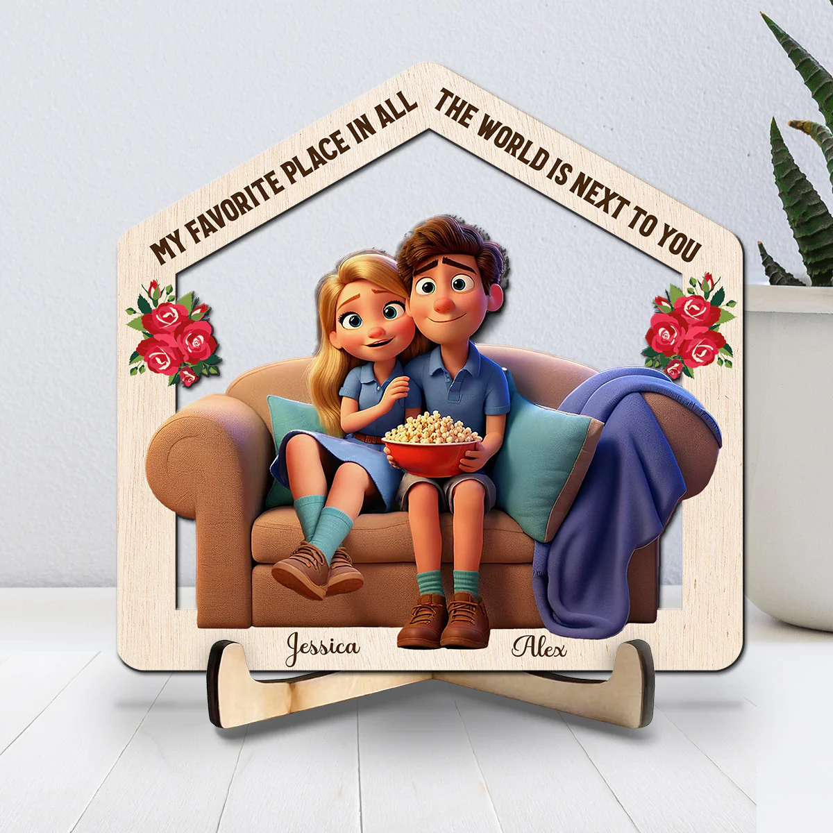 Our Home - Personalized Custom Wooden Plaque - Image 2