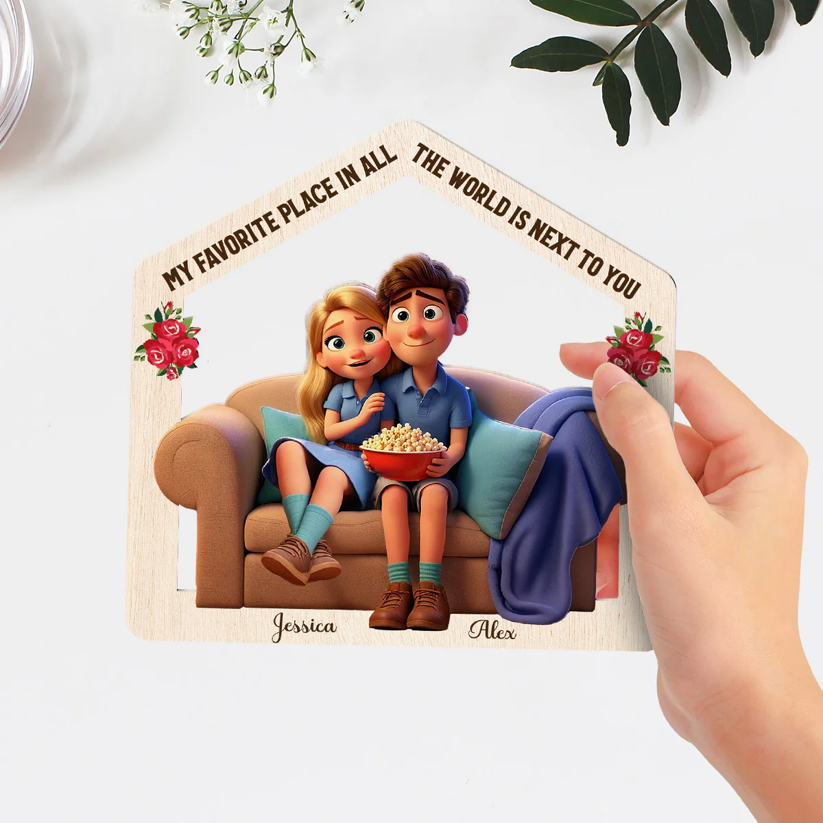 Our Home - Personalized Custom Wooden Plaque - Image 3
