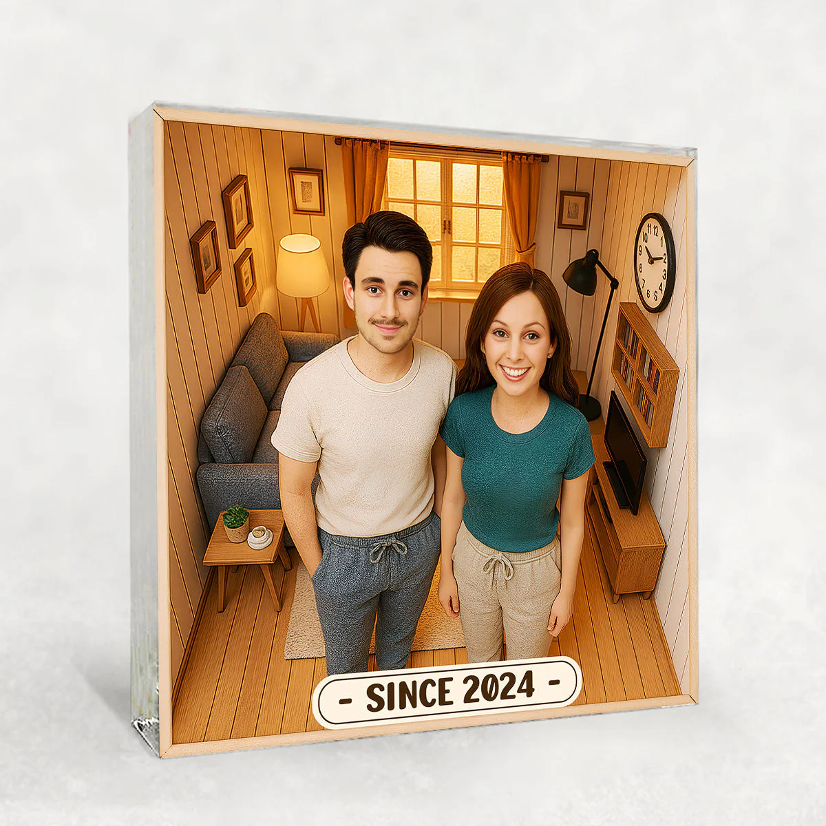 Our Home Romantic - Personalized Custom Acrylic Plaque - Image 3