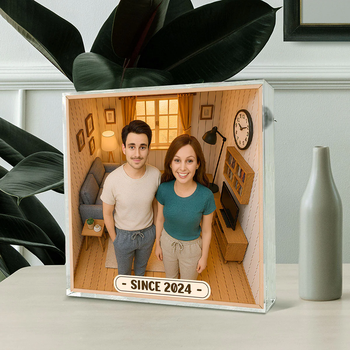 Our Home Romantic - Personalized Custom Acrylic Plaque - Image 5
