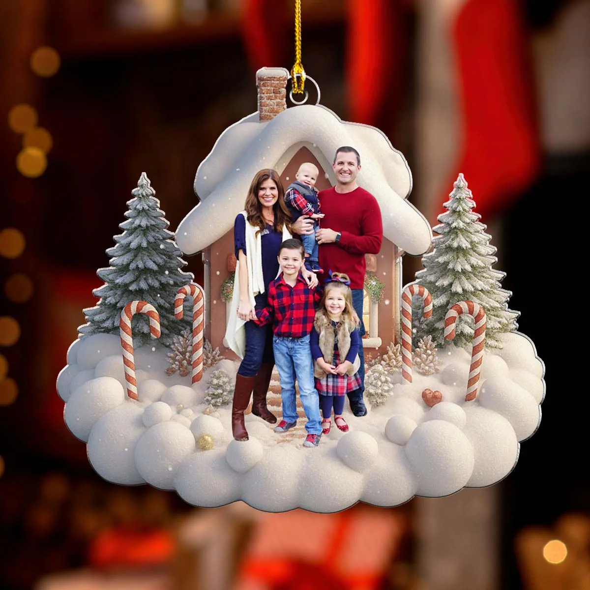 Our House Our Home - Personalized Custom Acrylic Ornament - Image 4