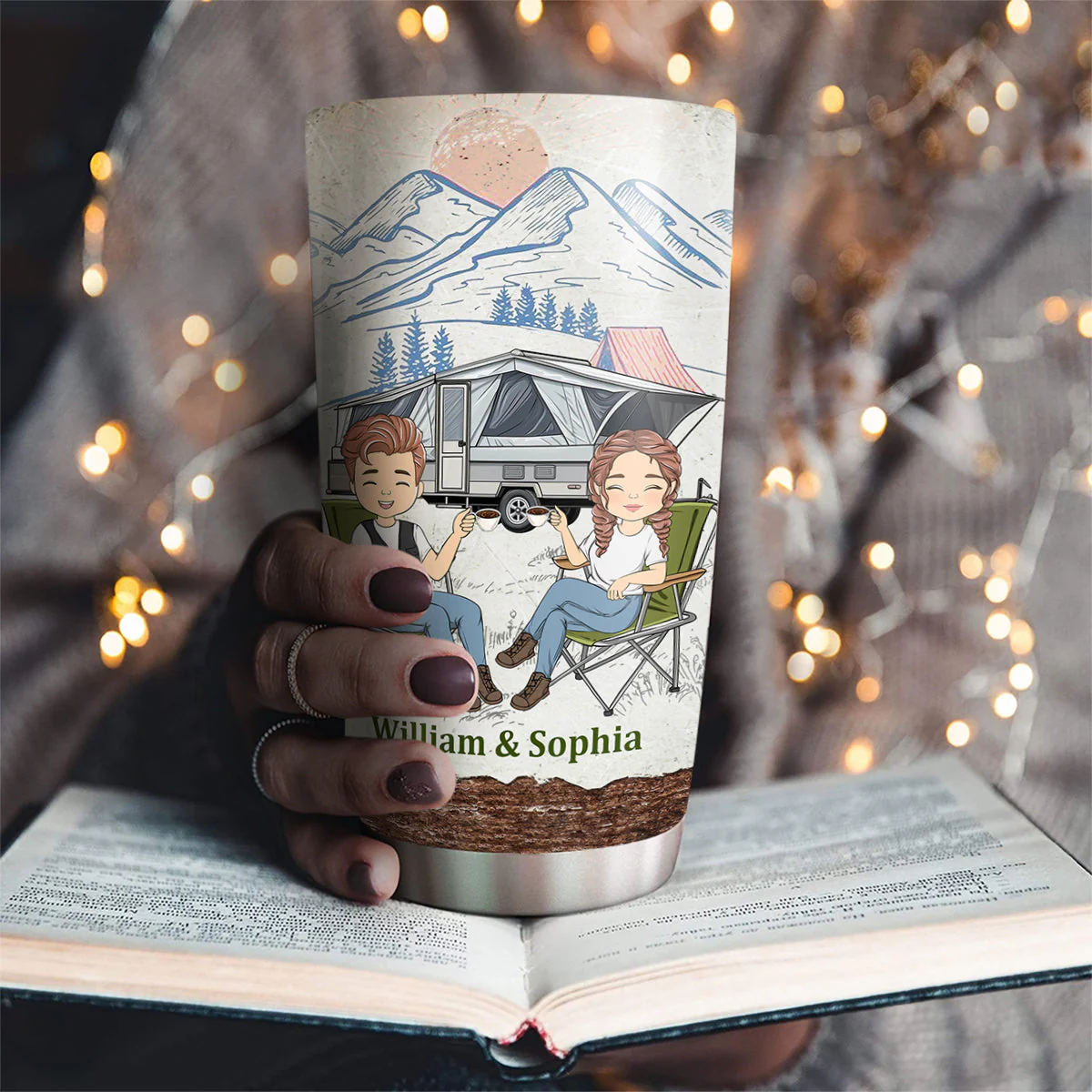 Our Journey Has Been A Challenge We Have Gone Through Many Things - Personalized Custom Tumbler - Image 2