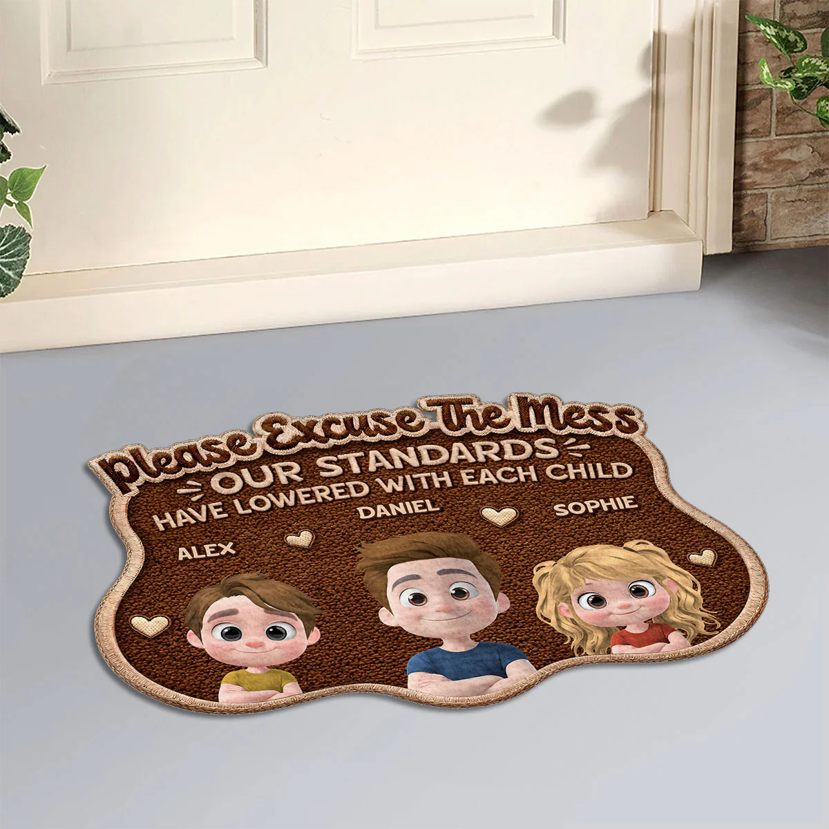 Our Kids - Personalized Custom Doormat - Image 2