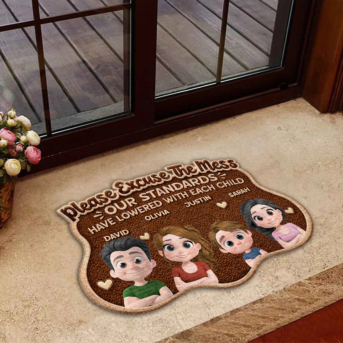 Our Kids - Personalized Custom Doormat - Image 3
