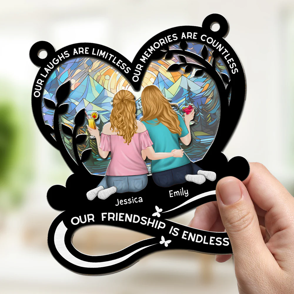 Our Laughs Are Limitless - Personalized Custom Suncatcher - Image 5