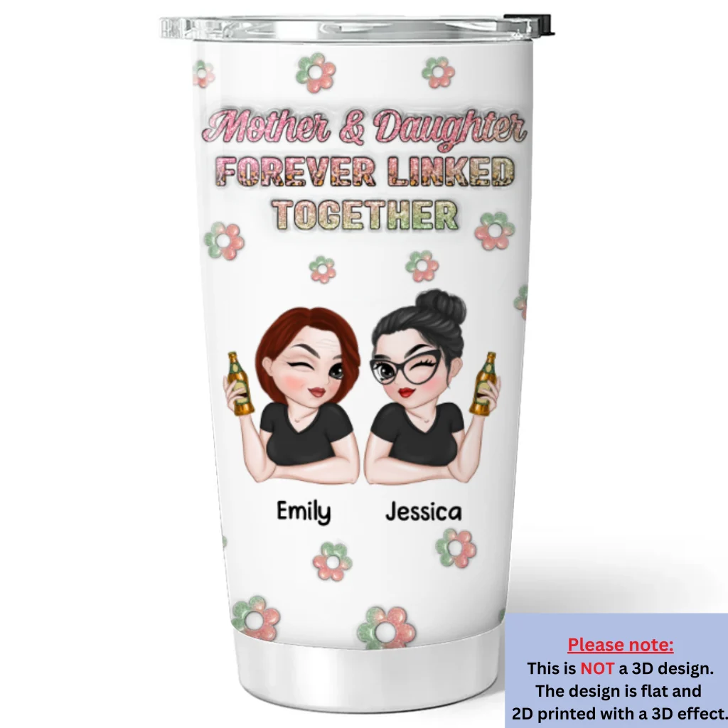 Our Love for You is Unbreakable Mom - Personalized Custom 3D Inflated Effect Tumbler - Image 6