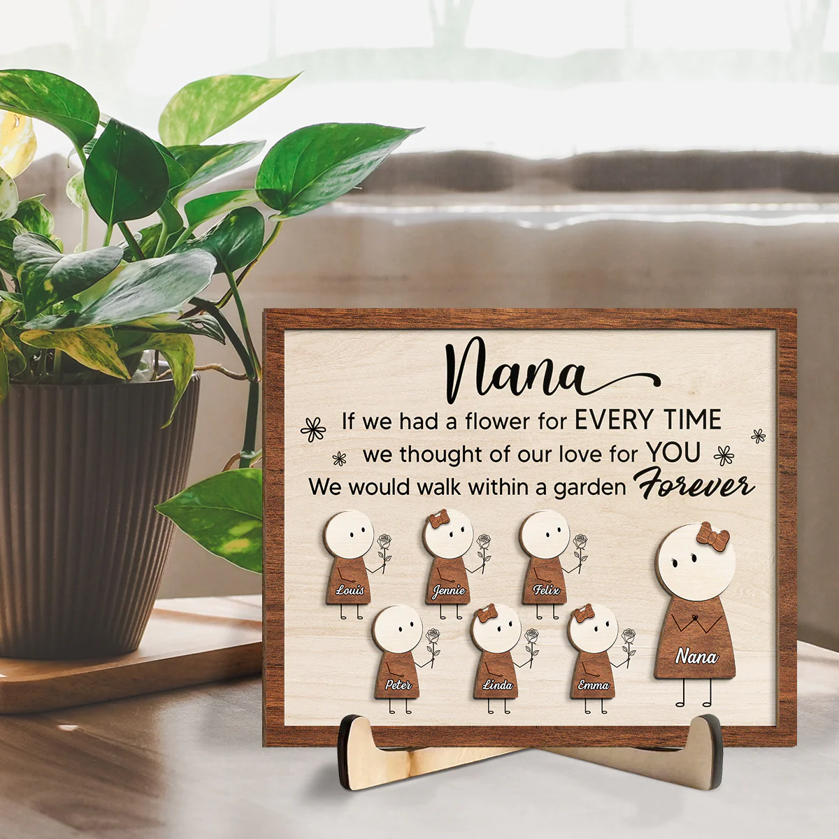 Our Love For You - Personalized Custom Wooden Plaque - Image 3