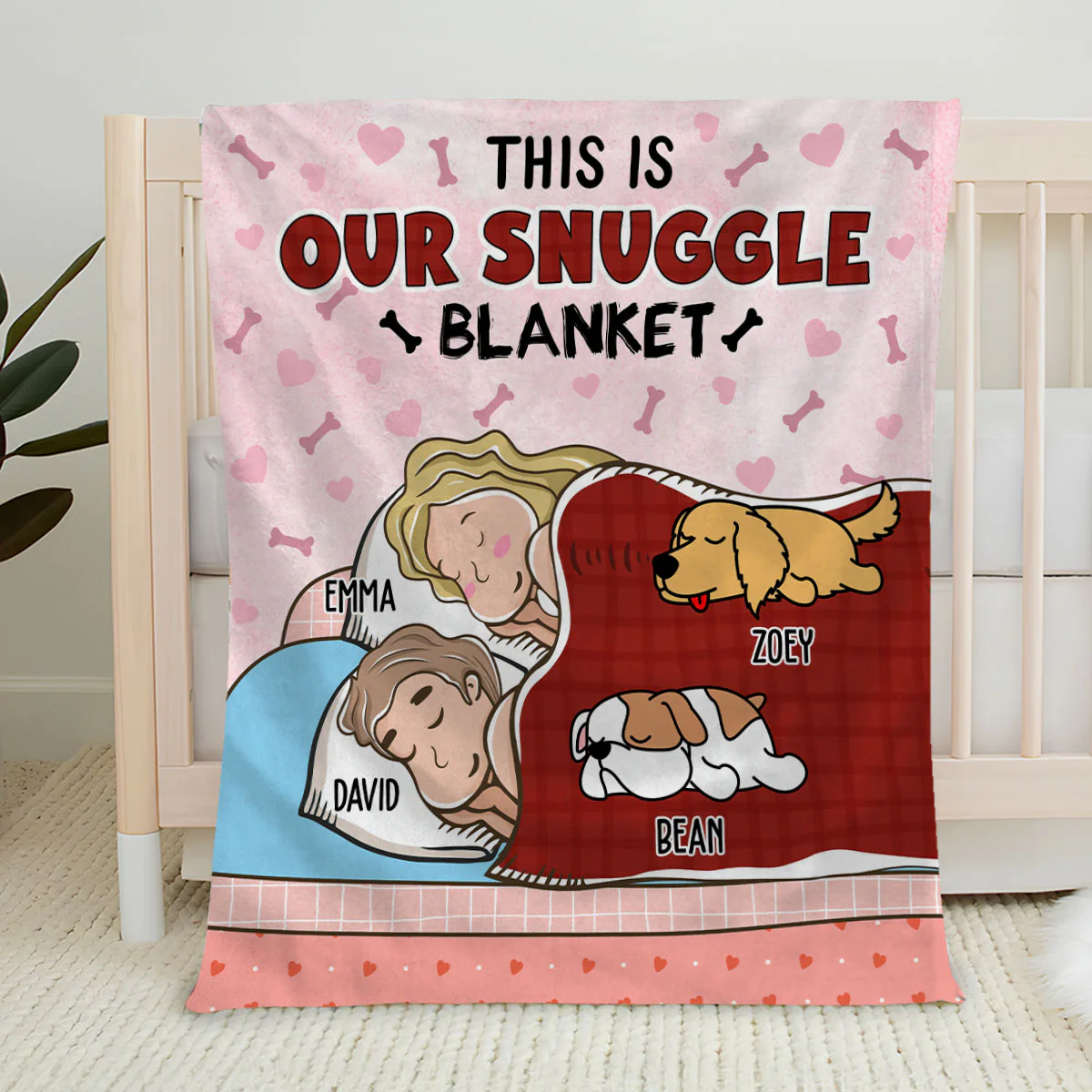 Our Lovely Blanket - Personalized Custom Fleece Blanket - Image 5