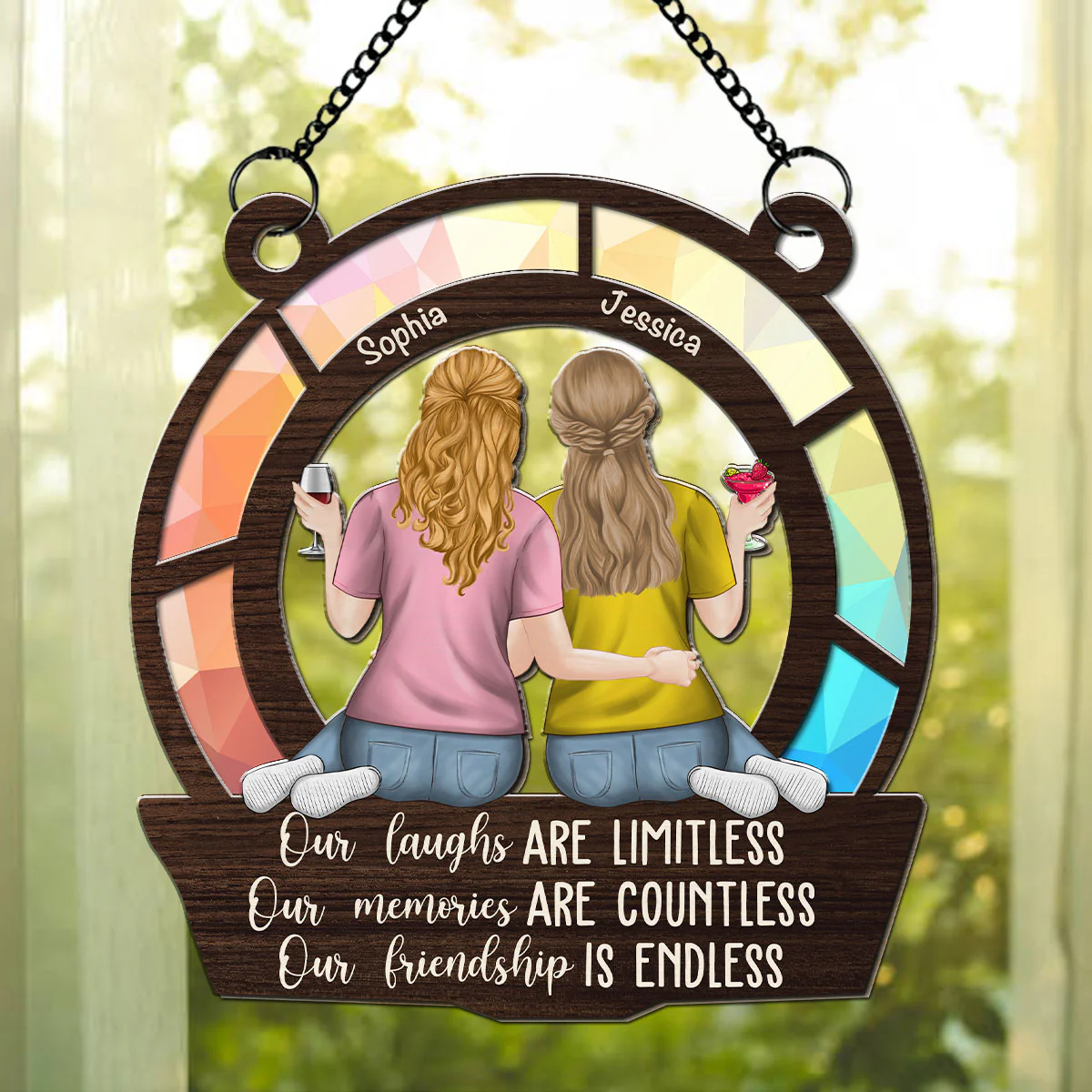 Our Memories Are Countless - Personalized Custom Suncatcher - Image 3
