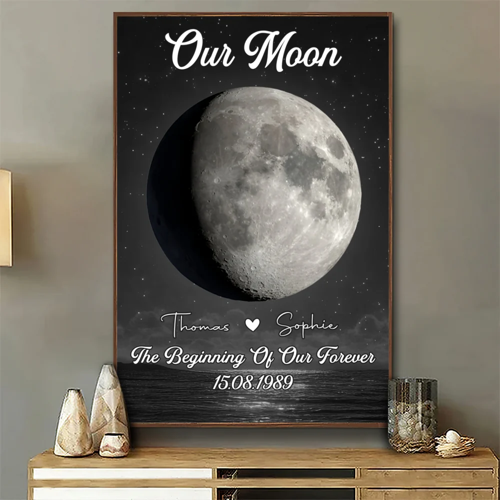 Our Moon - Personalized Custom Poster - Image 5