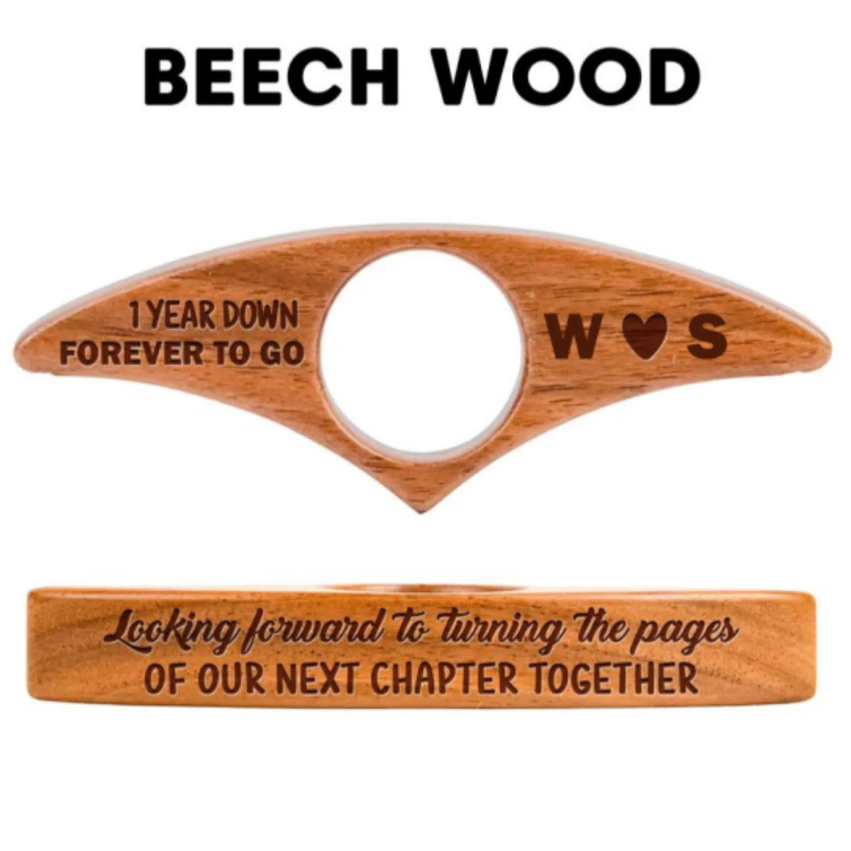 Our Next Chapter Together - Personalized Custom Book Page Holder - Image 8