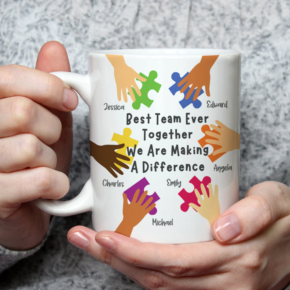 Our Puzzle Our Bond - Personalized Custom Coffee Mug - Image 2