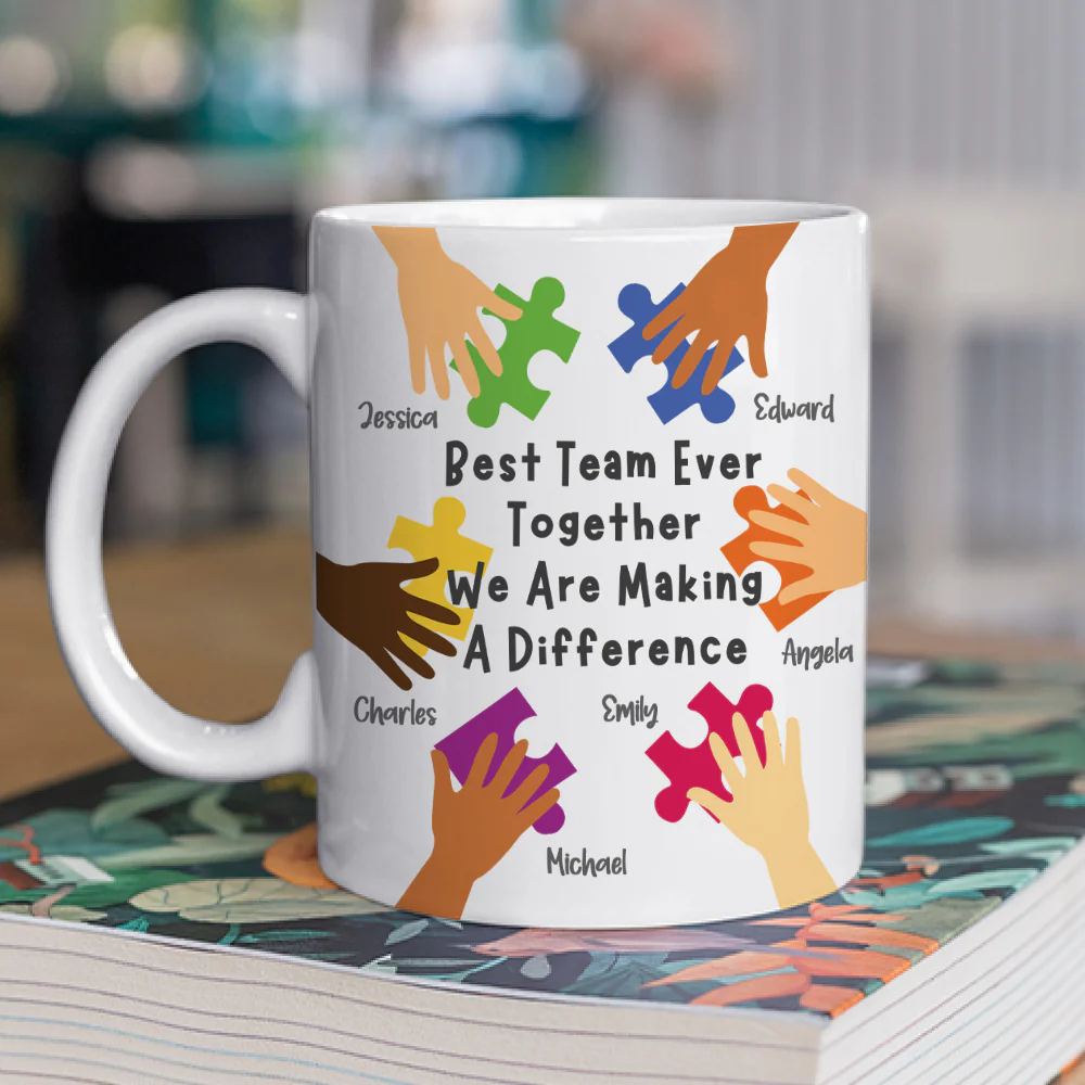 Our Puzzle Our Bond - Personalized Custom Coffee Mug - Image 3
