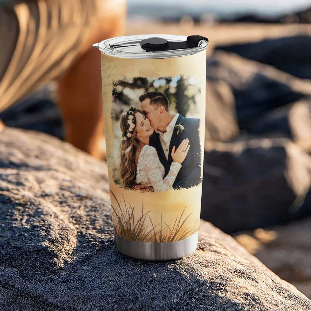 Our Road Of Love - Personalized Custom Tumbler - Image 5