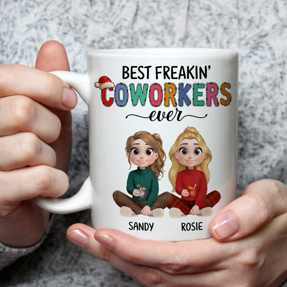 Our Team Glows Brighter Than Lights - Personalized Custom Coffee Mug - Image 3