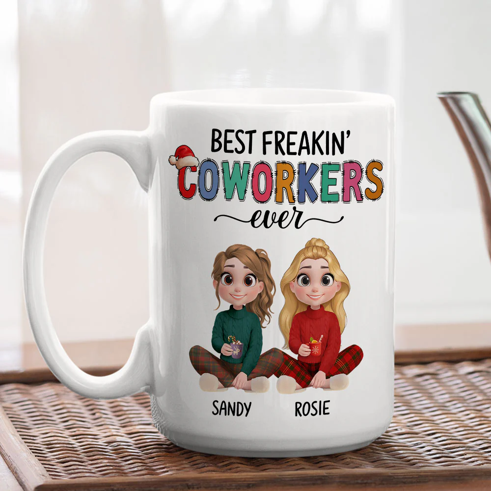 Our Team Glows Brighter Than Lights - Personalized Custom Coffee Mug - Image 5