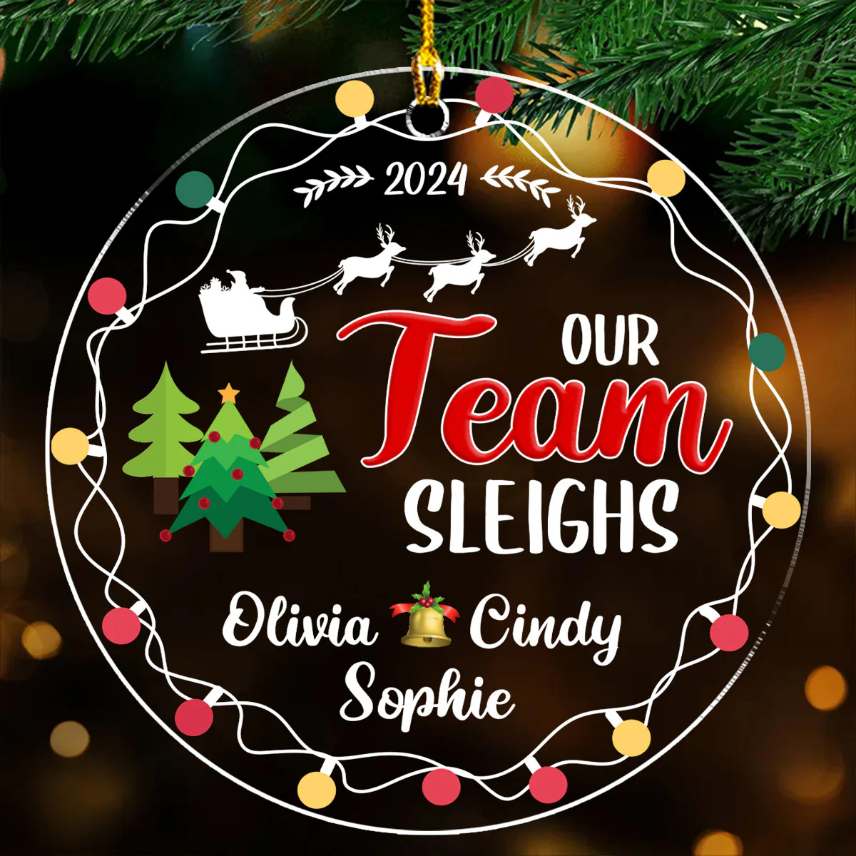 Our Team - Personalized Custom Acrylic Ornament - Image 4