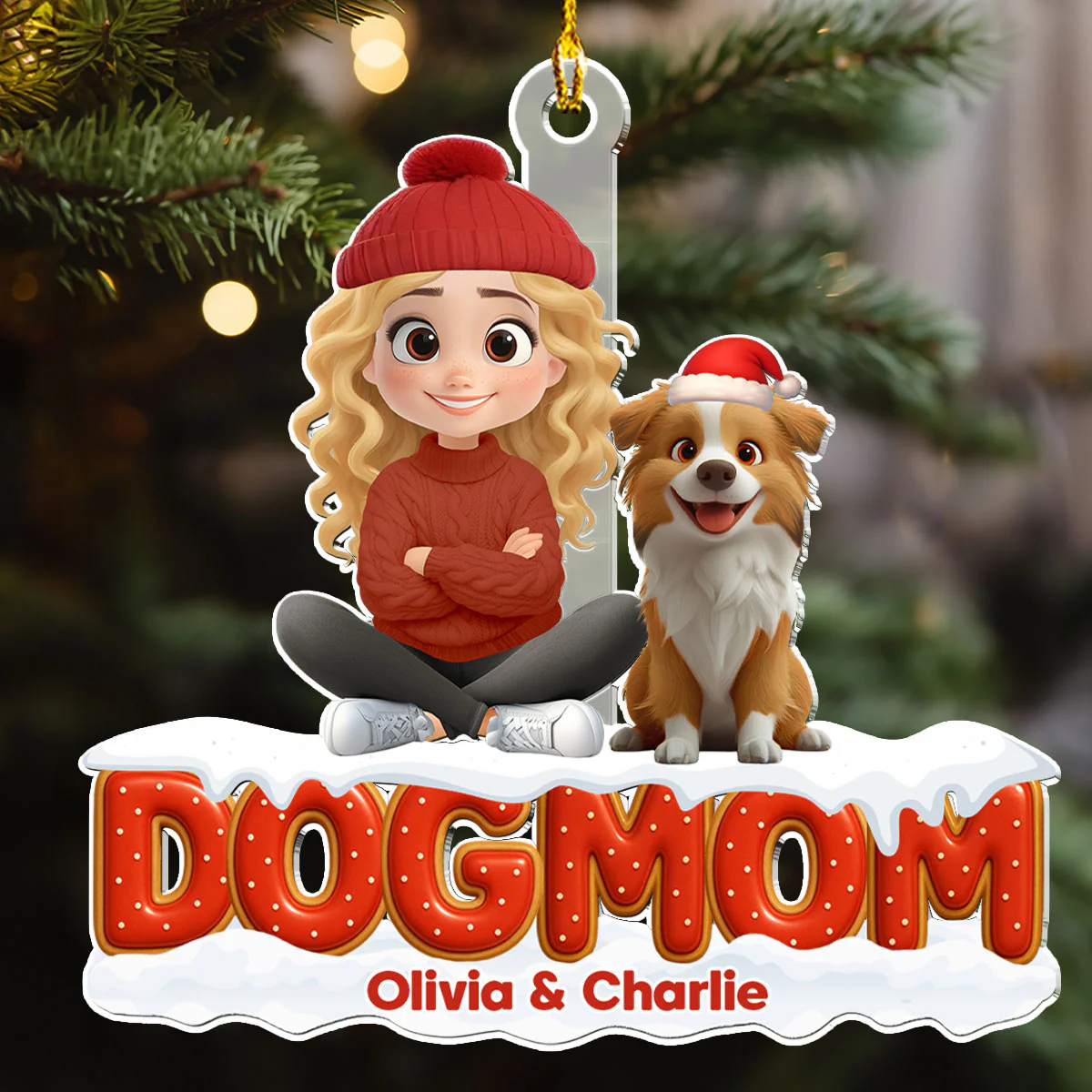 Our Unbroken Bond - Personalized Custom 3D Effect Acrylic Ornament