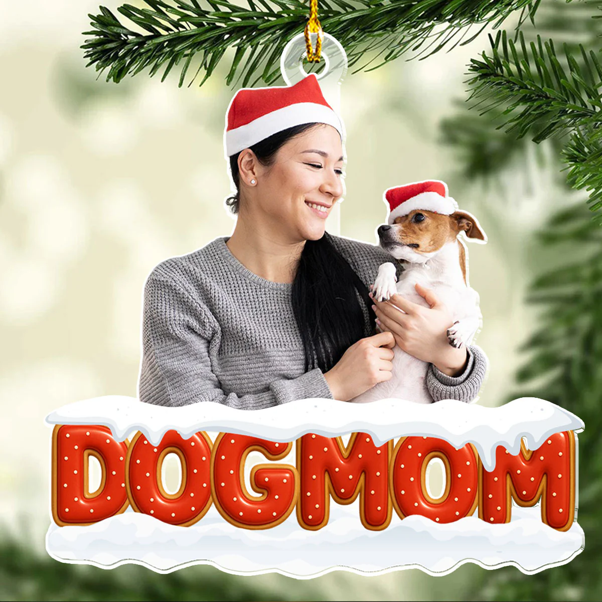 Our Unbroken Bond Photo - Personalized Custom 3D Effect Acrylic Ornament - Image 3