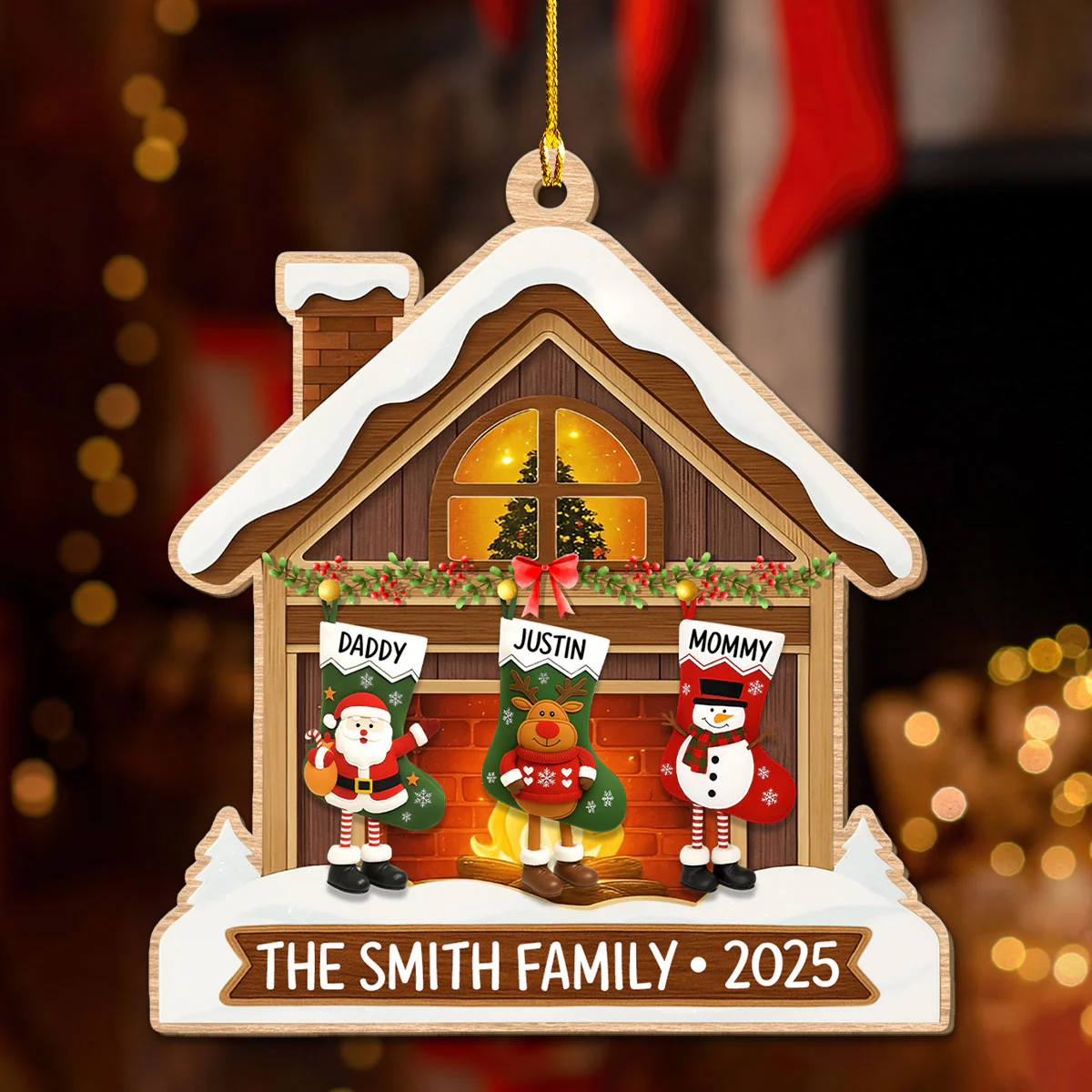 Our Winter Wonderland - Personalized Custom Wood Ornament - Image 2