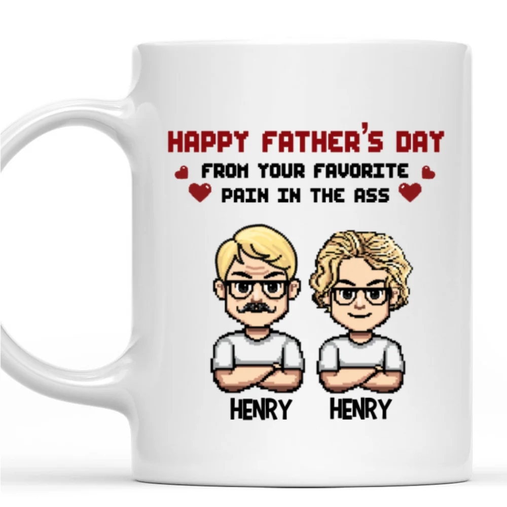 Pain In The Ass - Personalized Custom Coffee Mug - Image 7