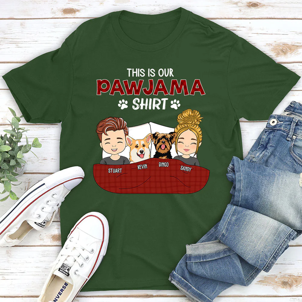 Pajama Shirt Version Couple - Personalized Custom Unisex T-shirt - Image 3
