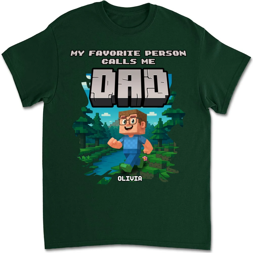 Papa Favorite People - Personalized Custom Shirt - Image 12