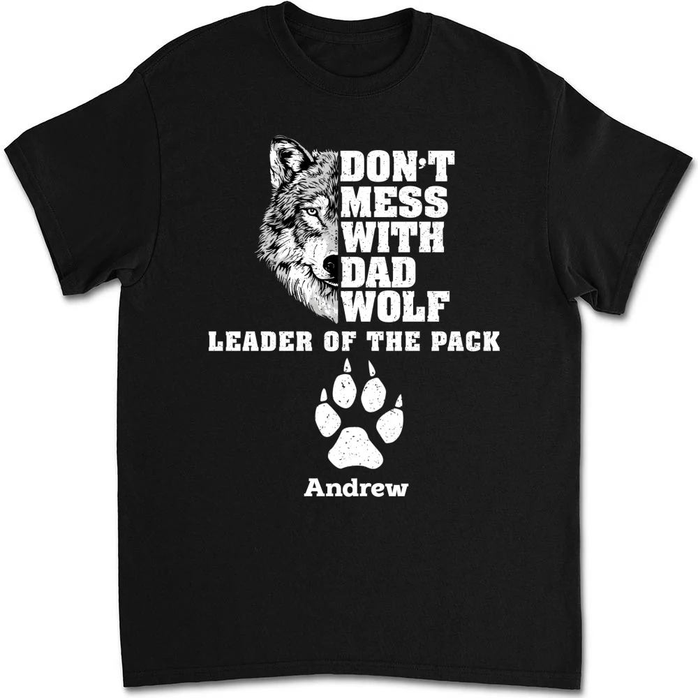 Papa Wolf - Personalized Custom Shirt - Image 6