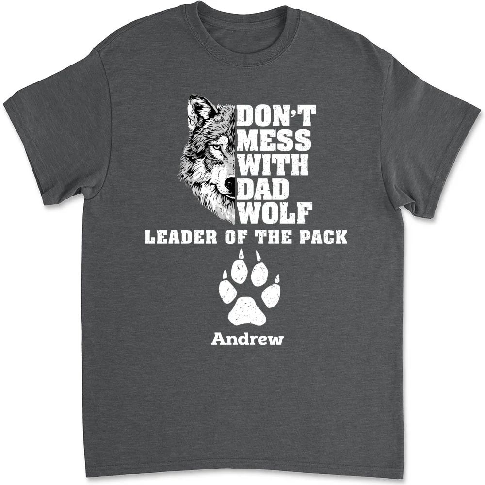 Papa Wolf - Personalized Custom Shirt - Image 7