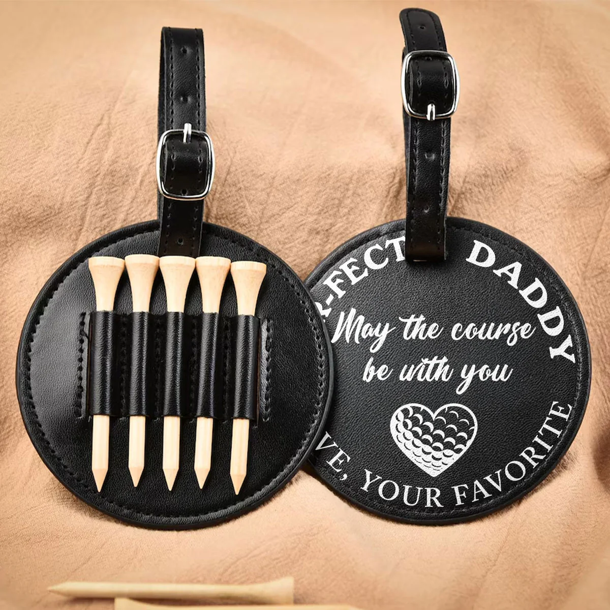 Par Fect Daddy - Personalized Custom Golf Tee Bag - Image 3