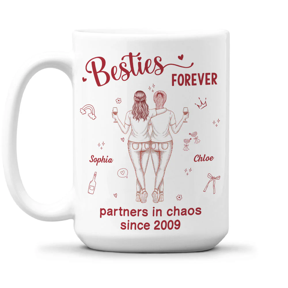 Partners In Chaos - Personalized Custom Coffee Mug - Image 2