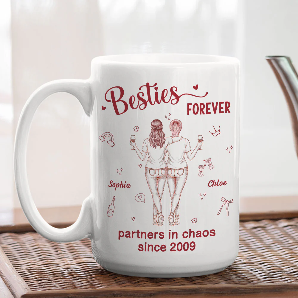 Partners In Chaos - Personalized Custom Coffee Mug - Image 4