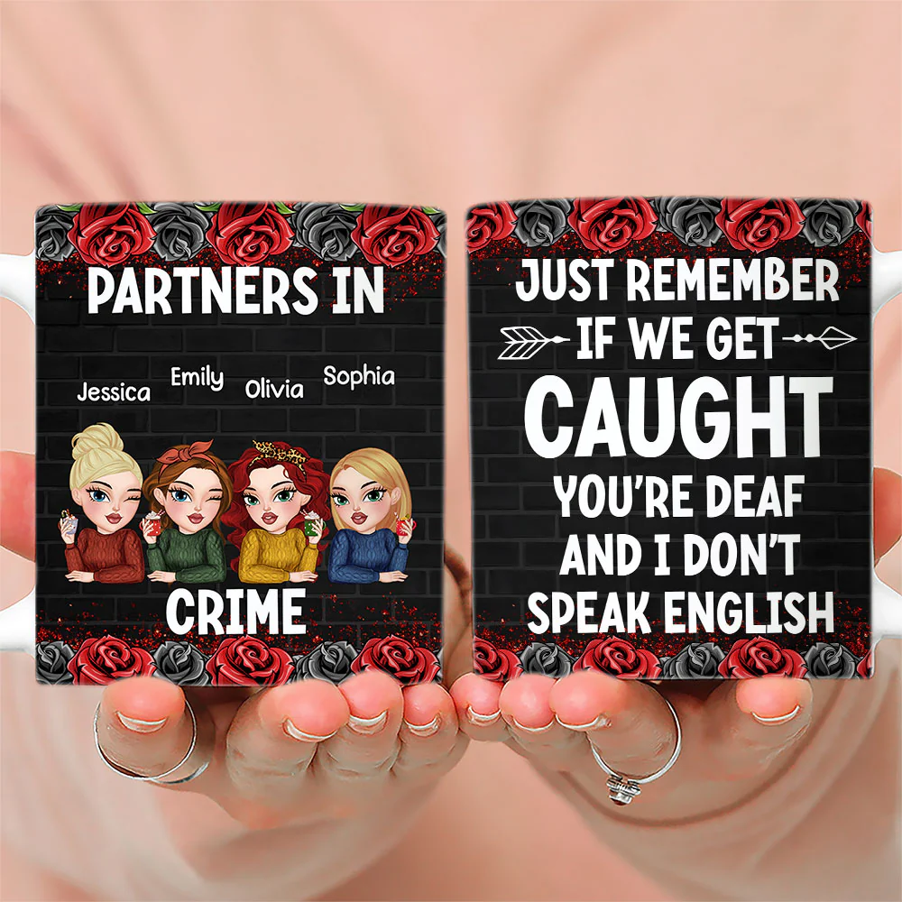 Partners In Crime  - Personalized Custom Coffee Mug - Image 2