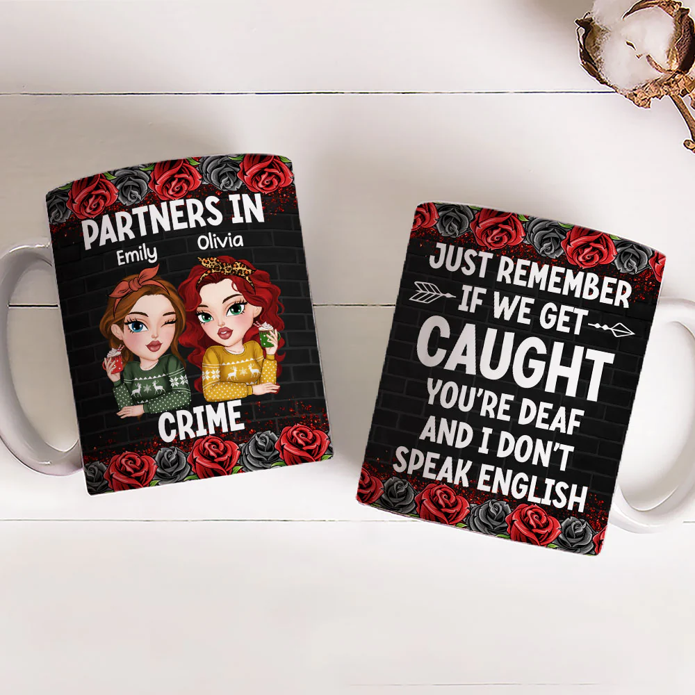 Partners In Crime  - Personalized Custom Coffee Mug - Image 3